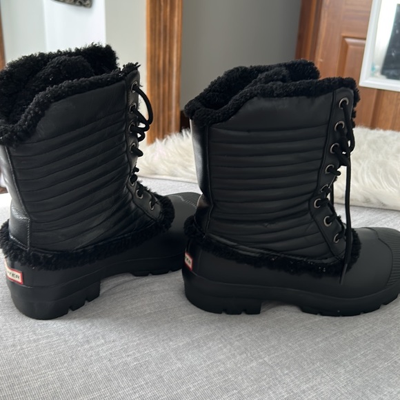 Black hunter Sherpa lined boots - Picture 4 of 11